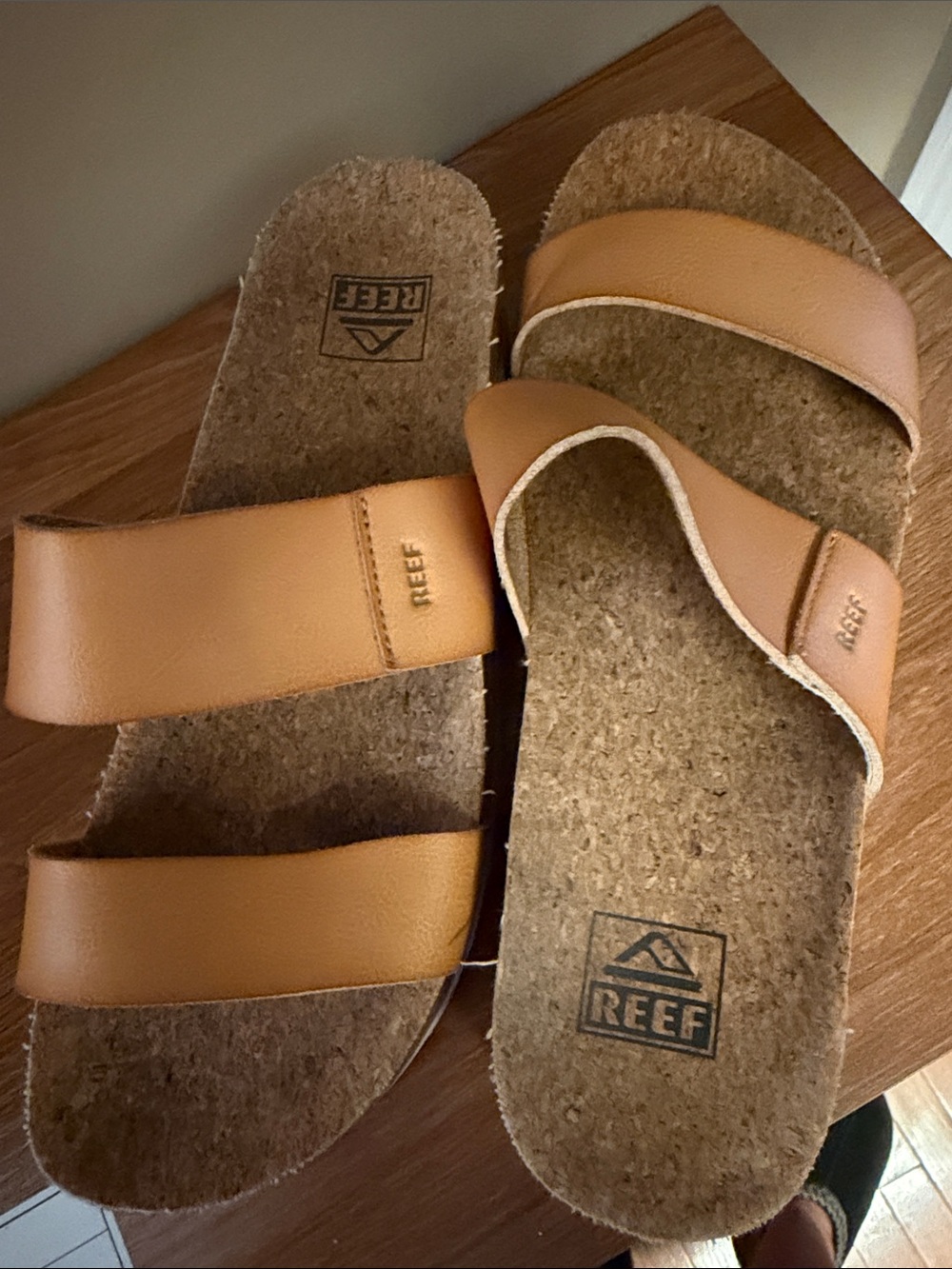 Reef Two‑Strap Platform Slide in Mustard - Picture 4 of 5